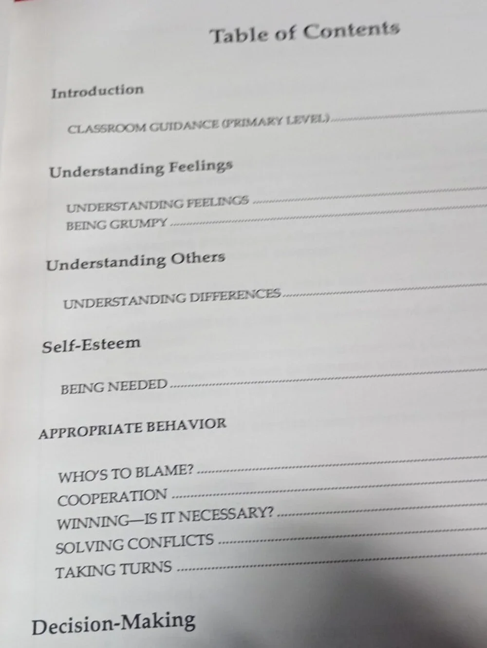 Book Classroom Guidance K-3